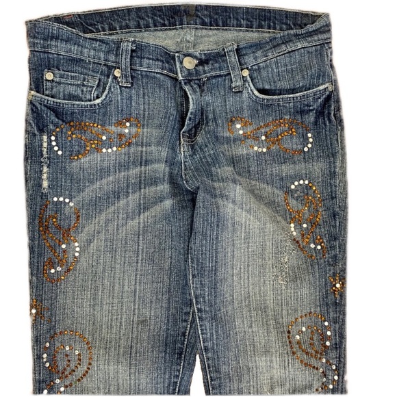 7 For All Mankind Distressed
Embellished Bootcut size 27 - Picture 6 of 14